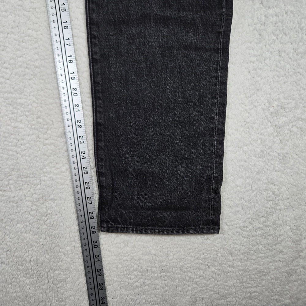 Levi's Premium 501 Slim Taper Selvedge Jeans Faded Black 36X30 100% Cotton - Picture 9 of 9